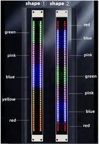 1U LED audio spectrum meter level indicator light, USB voice-activated, 2 styles