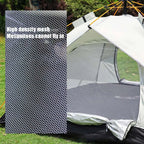 Pop-up camping tent silver small 3-4 person 2-door, optional 2 windows, 60-second setup