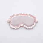 Silk Ruffle Sleep Eye Mask Soft Sleeping Eye Covers Multicolor Night Dream Blackout Eye Patches for Woman Man to Sleep Better