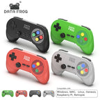 Data Frog PC07 Classic Style Wireless Game Controller, Dual Receiver, Retro Gamepad for PC DInput, Android TV, Arcade Gaming