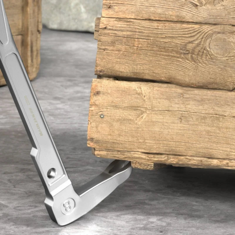 JUSTINLAU 8/10/12‑Inch Flat Dovetail Chisel Nail Puller Household Woodworking Pry Bar Multi‑Purpose Hand Repair Tool