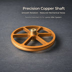 Brass Idler Wheel Drive Component for Lenco L75 / L78 Turntables, Precision Shaft, Complete Replacement Kit with Rubber Tires