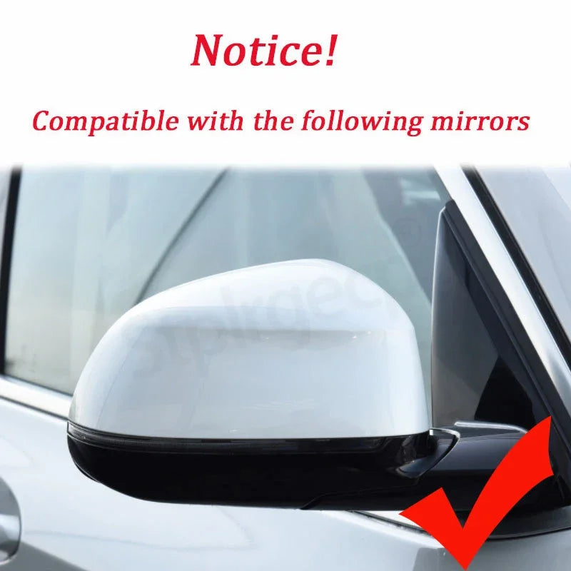 for BMW X3 G01 X4 G02 X5 G05 X7 G07 X6 G06 2018-2023 M style overlay Carbon Fiber Look Black Rearview Side Mirror cover Caps