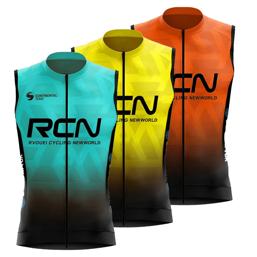 Rvouei Windproof Cycling Jersey Vest Sleeveless Lightweight Breathable, Sizes XS-5XL
