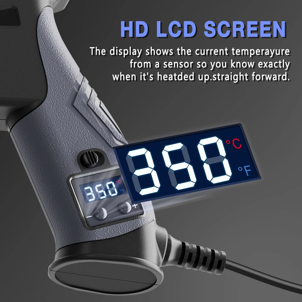 NEWACALOX LCD Soldering Iron Kit 60W Adjustable Temp 180-520°C, EU/US Plug, 2-7pc