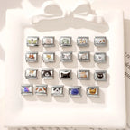 2025 Original Cute Cartoon Colorful Pet Dog Black Cats Italian Charm Links Fit 9mm Stainless Steel Bracelet Men Women DIY Making