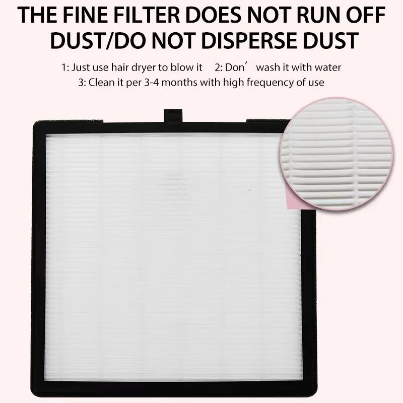 Professional Powerful Nail Duster Exhaust Fan for Nail Art Vacuum Collector Gel Nail Duster for Nail Art Salon Equipment