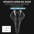 RYET Full Carbon T1000 3D Printed Saddle Bicycle Saddle for Road MTB Gravel Bike Seat Cushion Bicycle Accessories 250*150mm