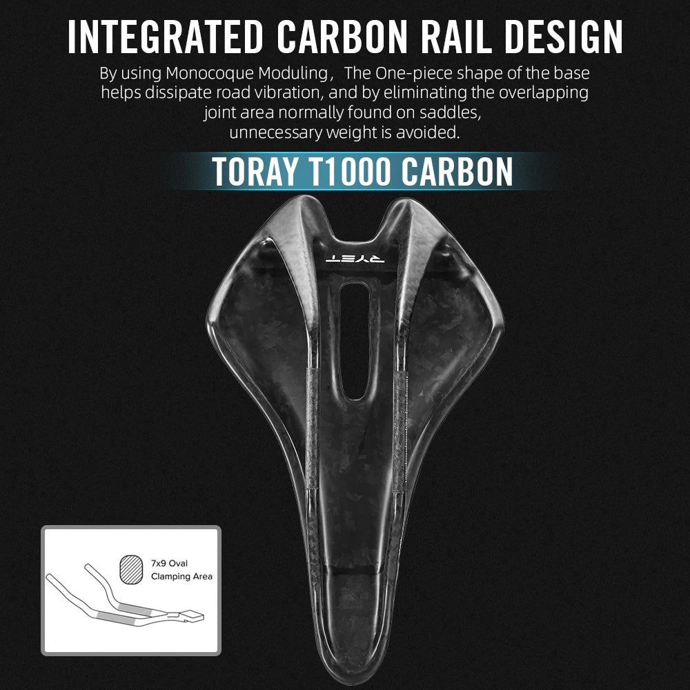 RYET Full Carbon T1000 3D Printed Saddle Bicycle Saddle for Road MTB Gravel Bike Seat Cushion Bicycle Accessories 250*150mm