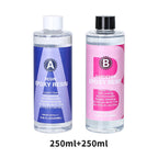 Clear Epoxy Resin Kit 1:1 High Gloss Bubble Free for Casting & Coating, 50-500ml