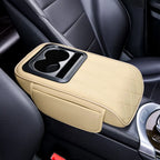 Center Console Armrest Cushion Multifunctional PU Leather Car Armrest Pillow with Cup Holder Height Increasing Part & Accessorie