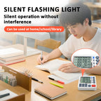 4 Channels Digital Timer Timing Kitchen Timer Learning/Catering Use LCD Display Mute Flashing Timer with Magnetic Back Stand