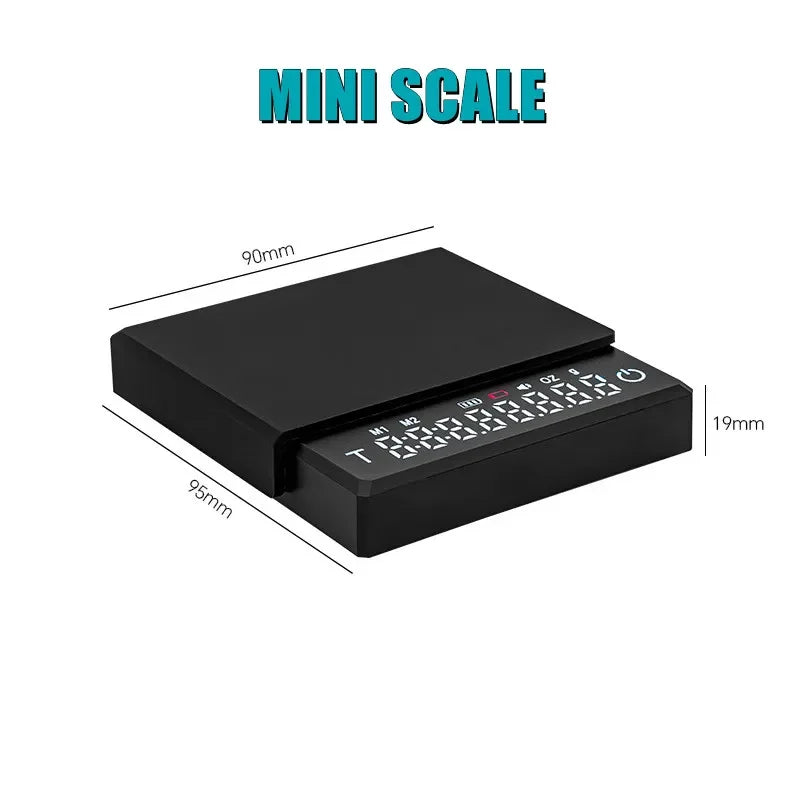 Mini Waterproof Digital Coffee Scale With Chronograph High Precision Gram Weight Electronic Kitchen Scale For Home Italian Coffe