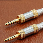 ivipQ-01A Flagship 2.5mm/3.5mm/4.4mm to Male Balanced Adapter Recording Cable for Audio Headphone Amplifier NW-WM1ZM2, NW-ZX300A
