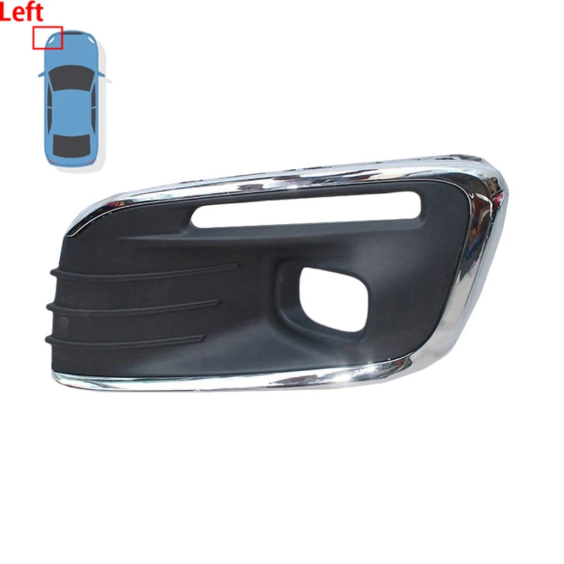 For Citroen Elysee C-Elysee 2017 2018 2019 High Configuration Front Bumper Fog Light Frame Cover Trims Grille Car Accessories