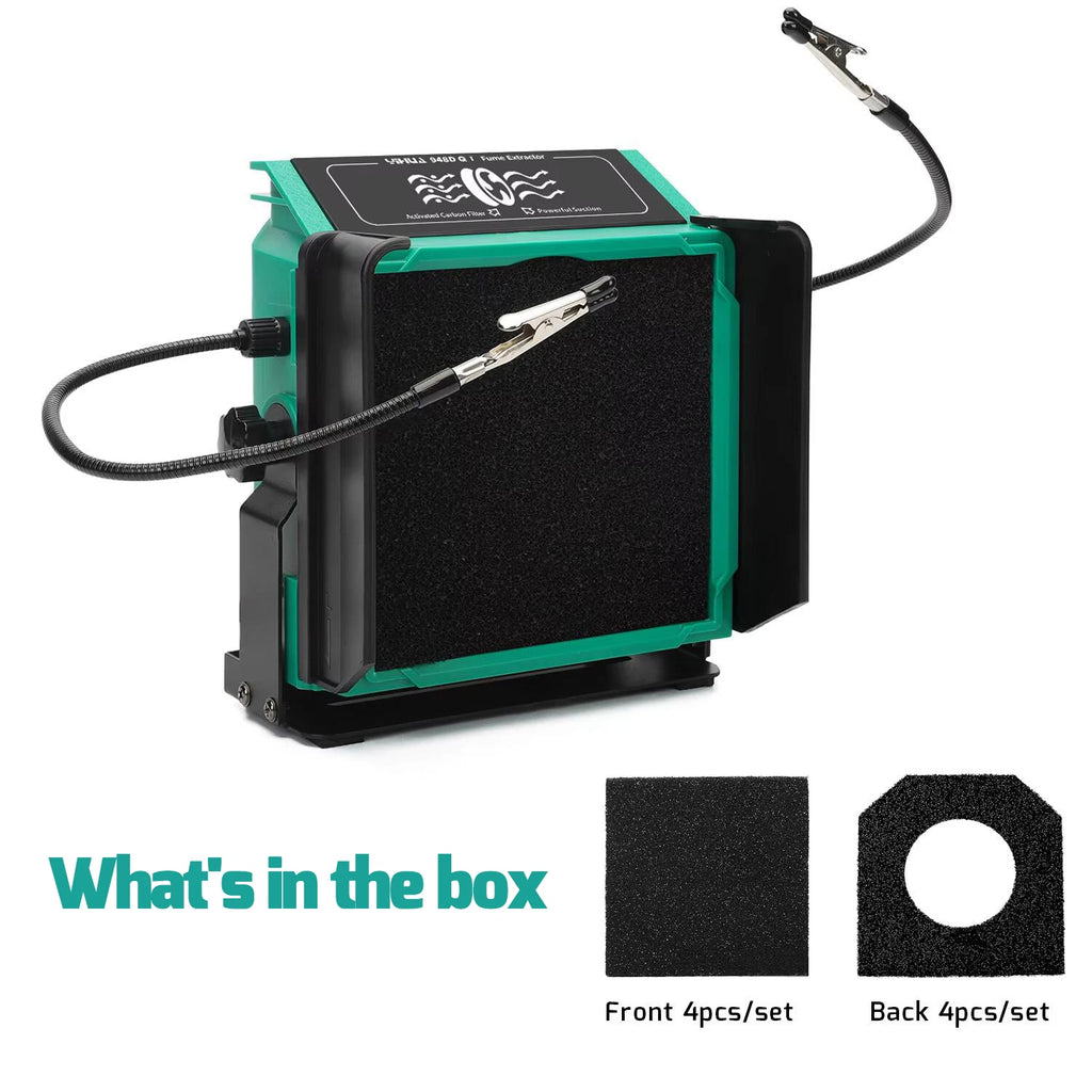 YIHUA 948DQ-I Soldering Fume Extractor Filter Smoke with 2 Helping Hands