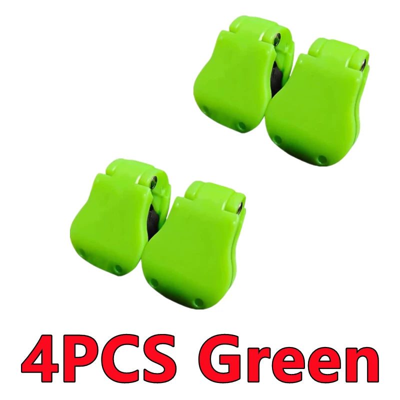 New 2-8PCS Portable Fishing Pole Holder Fishing Rod Fixer Wall Mounted Fishing Pole Straps Clip Multifunctional Rod Holder Tools