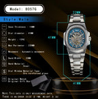 Men automatic watch luxury mechanical watches waterproof business skeleton wholesale stainless steel gift man watch