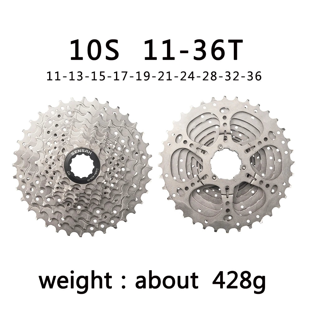 SENSAH 8/9/10/11 Speed Road Bike Cassette 11V 23T/25T/28T/30T/32T/34T/36T Bicycle Freewheel K7 10S Flywheel for HG Hub