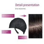 Golden curly synthetic wig for long curly hair for party, Halloween cosplay, daily use, high-temperature hair accessory