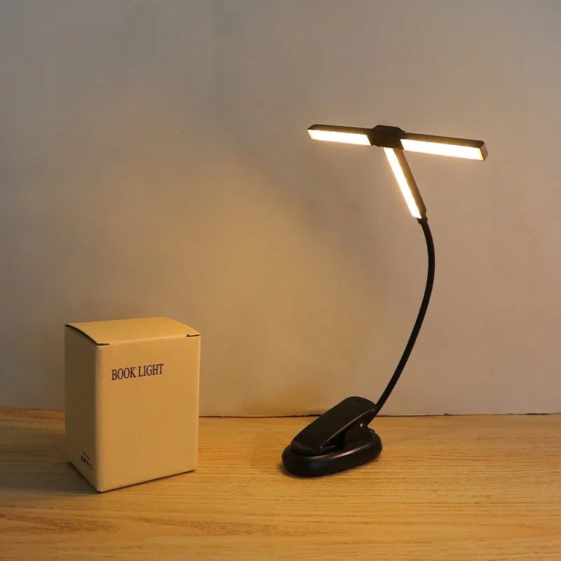 USB Rechargeable LED Clip Book Light Mini Reading Light Book Read Night Light High Quality Kids Child Desktop Reading Book Lamp