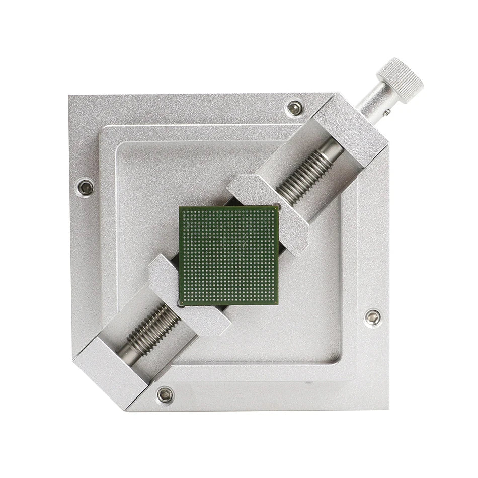90mm silver ball planting table BGA steel mesh template bracket Foxture fixture for PCB chip welding rework repair fixture