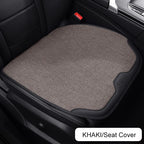 Car Seat Cover Linen Cotton Set Car Seat Cushion Soft Universal Seat Cushion Chair Protector Pads Auto Seats Cover Accessories