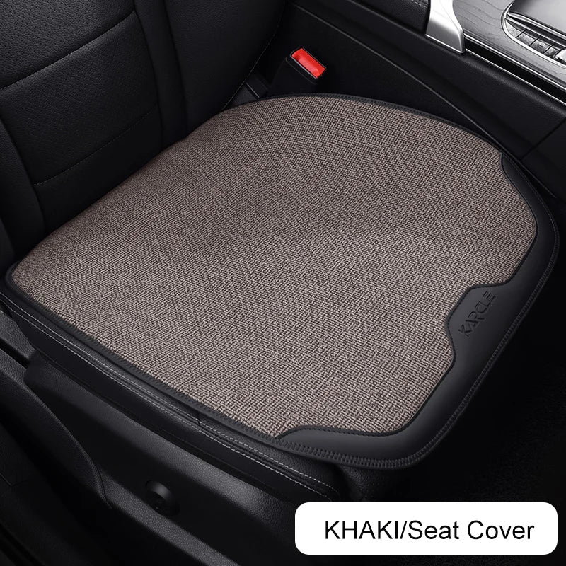Car Seat Cover Linen Cotton Set Car Seat Cushion Soft Universal Seat Cushion Chair Protector Pads Auto Seats Cover Accessories