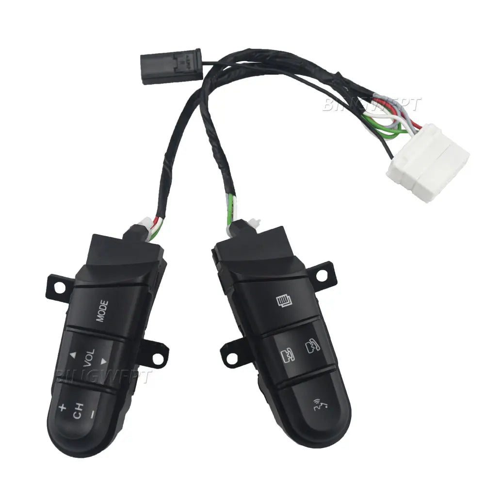 Multi-Function Steering Wheel Buttons Audio Volume Music Control Switch Green Backlight With Bluetooth For Honda Civic 2006-2011