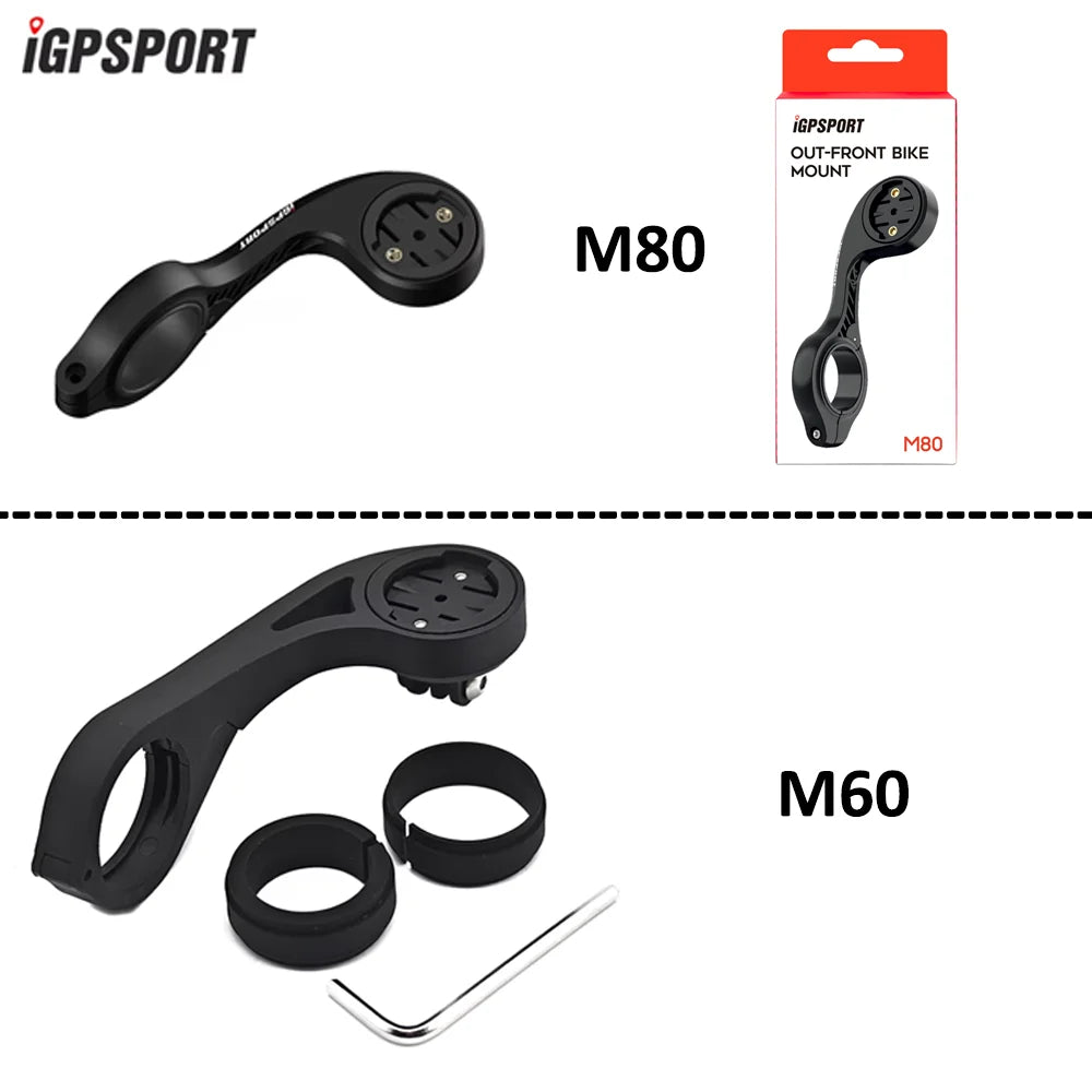 IGPSPORT M80 Original Handlebar Extended Bracket Bike Headlight Mount Bar Cycling Computer For Garmin Edge IGS630 Bsc300 BSC200