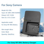 BC-CSN BCCSN Battery Charger for Sony NP-BN1 NPBN1 TX5 WX9 TX7 TX7C W310 W320 W350 W390 W570 W380 WX100 Camera BC CSN