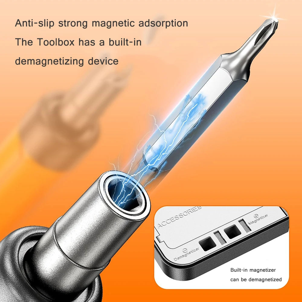 Electric Screwdriver Set Precision Power Tool Kit Rechargeable Wireless Mini Small Bits for Mobile Cell computer Repair CRV