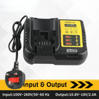 DCB112 Battery Charger For Dewalt 10.8V 12V 14.4V 18V 20V DCB206 DCB205 DCB204 DCB203 DCB120,DCB107 DCB115 DCB105(No battery)
