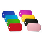 100Pcs Dog Tag Military Pet Id Tags Aluminum Name Pendant Blank Dog Tags Personalized Customized Dog Tag