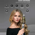 32mm Curling Iron Brush Ceramic Ionic Hair Curler Straightener Anti-Scald Volumizing Hair Iron Heated Brush Electric Hot Comb
