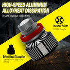 2Pcs  LED H11 9005 9006 HB3 HB4 H8 Headlight Bulbs Projector Lens Light For Car Driving Fog Lamps 6500K 3000K 8000K 12V 24V