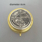 Catholic Holy Grail Box Small Pyx For Eucharist Host Zinc Alloy Carry Consecrated Hosts First Communion Holy Box