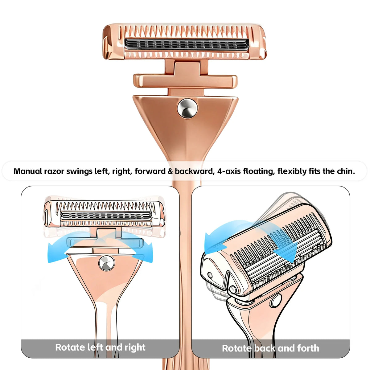 4-Layer Half-Blade DE Safety Razor | Precision Shave with Magnetic Ease | Luxury Eco-Friendly Gift Set