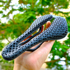 GOLDIX T68 3D Printed Bike Saddle 105g Ultralight Carbon Base Rails TPU 3D Mesh or EVA Leather