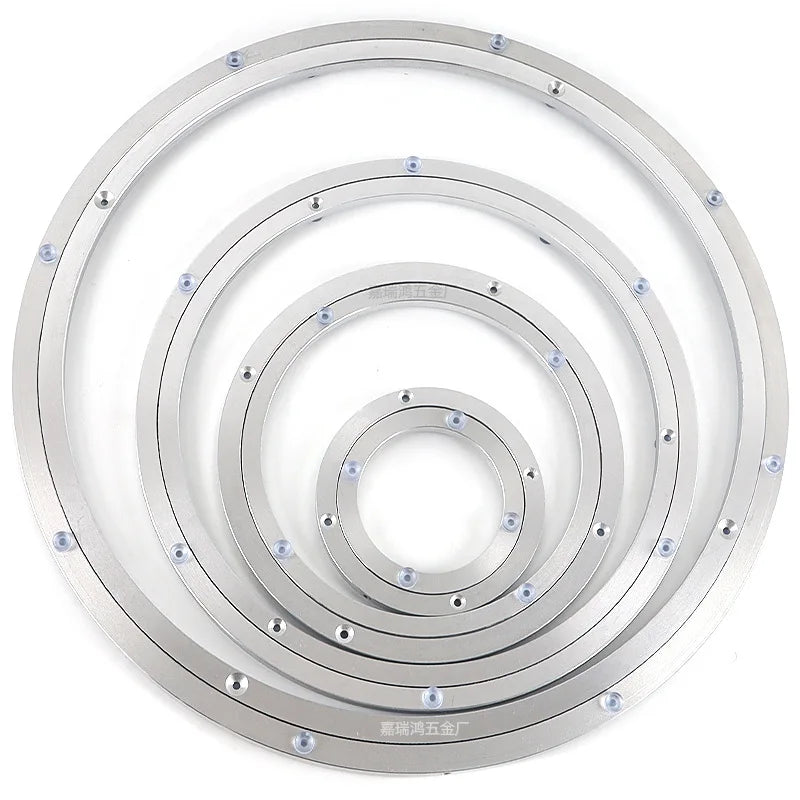 4/6/8/10/12/14/16 Inches Aluminum Ball Bearing Turntable Bearings Swivel Plate Smooth Swivel Plate Rotating Table Rotating Round