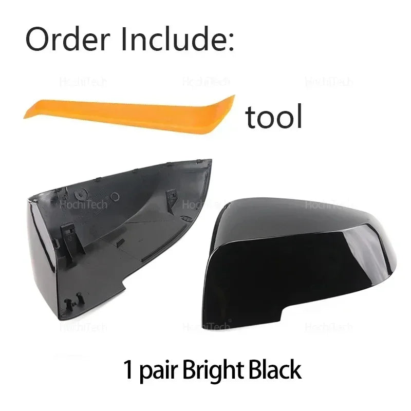 Carbon Fiber Rearview Mirror Cover Replacement Side Mirror Caps for BMW 5 6 7 series F10 F11 F07 F06 F12 F13 F01 F02 F03 F04 LCi