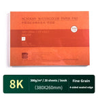 20 Sheets Baohong 200g/300g Watercolor Sketchbook 100% Cotton Watercolor Paper Sealing Pad 32K 16K 8K Water Color Drawing Book