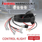 CO LIGHT Truck LED Wrok Light Wiring Harness Kit 12V On off Waterproof Switch Power Relay Blade Fuse-4 Lead 24V for Tractor 4x4