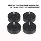 4pcs Turntable Shock Absorber Feet Pads for Technics SL-1200, Damping Foot Pads