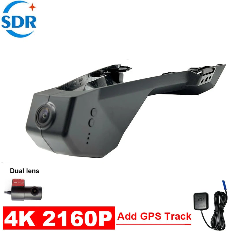4K Plug And Play Dashcam Wifi Car DVR Video Recorder For Peugeot 3008 Allure 4008 5008 GT DS7 CROSSBACK Citroen C5 X7 GPS Tracks