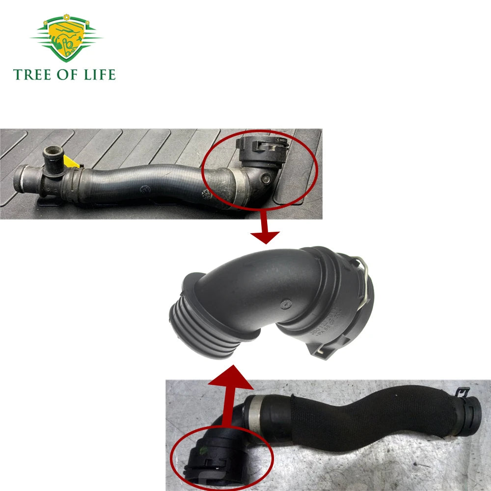 Engine Coolant Hose Connector For AUDI A3 8P S3 2.0 TT TTS Seat Altea Leon Skoda Octavia II Yeti Superb 3B0122291H 3B0 122 291 H