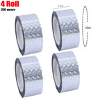 Bird Reflective Tape Repellent Pigeons Away Ribbon Anti Bird Laser Flash Tape Double Sided Garden Orchard Bird-proof Scare Tapes