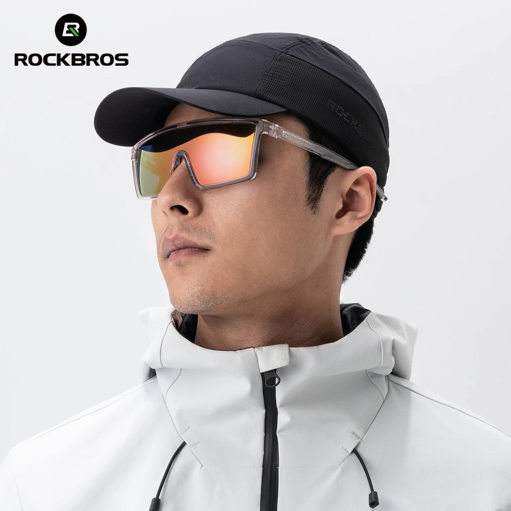 ROCKBROS Cycling Sunglasses Polarized Photochromic MTB Bike Road Windproof Eyewear Outdoor Sports UV400 Bike Lightweight Goggles