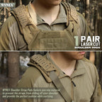 2 Pack Shoulder Strap Pads for Vest Carrier Tactical Vest Shoulder Pads Backpack Strap Pads