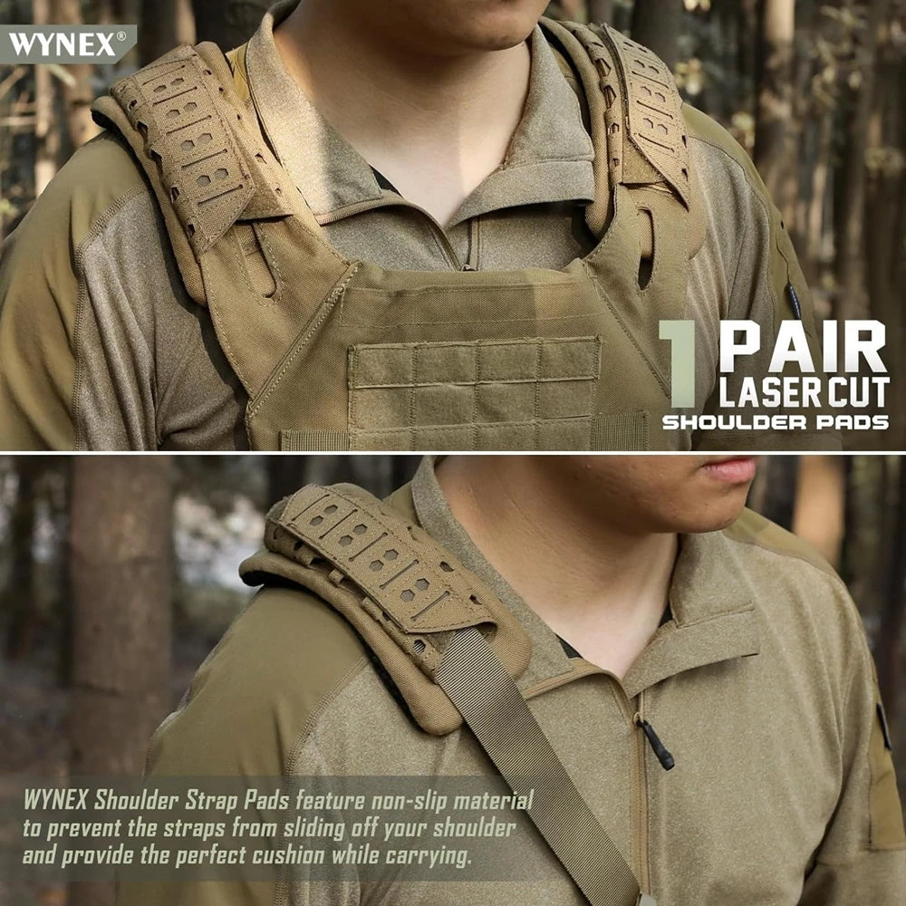 2 Pack Shoulder Strap Pads for Vest Carrier Tactical Vest Shoulder Pads Backpack Strap Pads